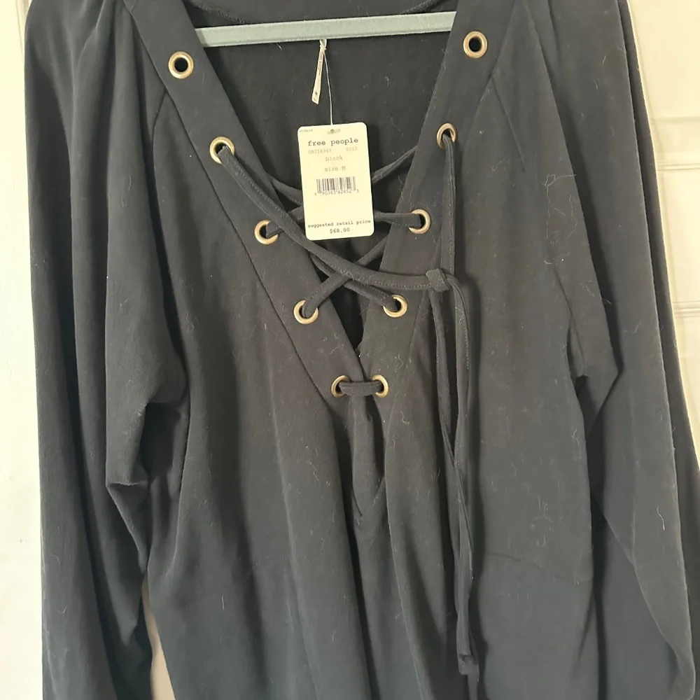 Free People Wellington lace-up oversized tunic/ Dress. NWT